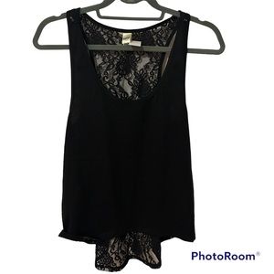 Kavio Junior’s Jersey High Low Lace Back Tank SZ M